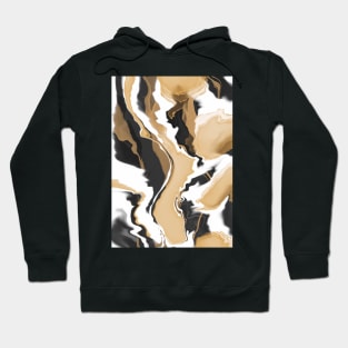 Marbling golden dark 74 Hoodie